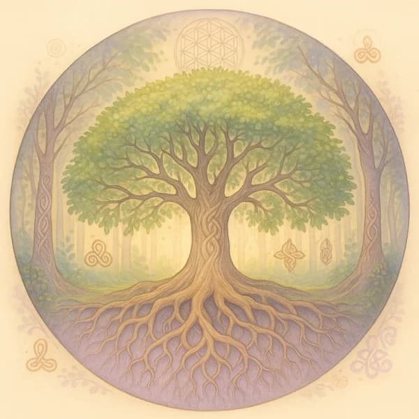 Illustration de l'arbre de vie, programme Sève & Sens